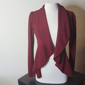 Burgundy Blazer Size Large Fashion Nova